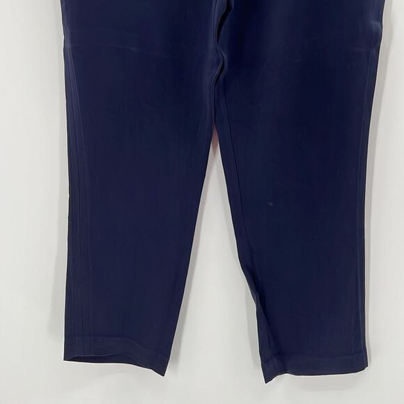 Kobi Halperin Women's High Waisted Flat Front Ankle Pants - Navy - Large - Picture 3 of 9